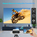 YT500 Home Mini Projector Mini Children's Home Portable Private Cinema HD LED Wired Wireless Phone Projection 4 Zimivas