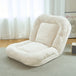 Folding Tatami Sofa Bed Beige White Fiber Velvet 90x140cm 0 null