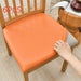 Waterproof Dustproof Chair Cover Faux Leather Leather Cover Universal Orange Length And Width 35to50cm 6PCS 0 null