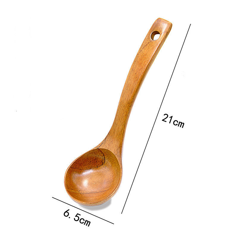 Large Medium And Small Lacquered Wood Spoon With Curved Handle Lengthen the curved spoon Home, Garden & Furniture Zimivas