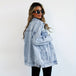 Fashion Denim Jacket Boyfriend-style Ripped Distressed 0 null