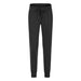 Simple Straight Sports And Leisure Elastic Ankle-tied Cropped Pants Black 0 Zimivas