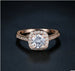 Luxury Silver Engagement Ring Rose Gold 0 Zimivas