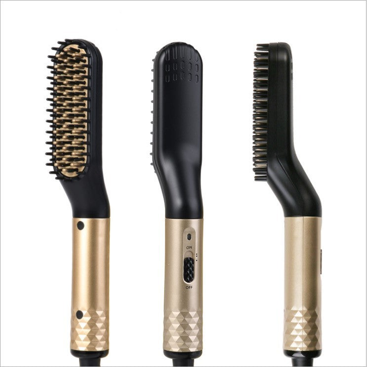 Men's multi-function straight hair comb Gold 0 null