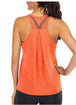 Women's loose racer mesh halter sports vest Orange yellow Women Clothing Zimivas