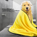 Dog Towels For Drying Dogs Drying Towel Dog Bath Towel, Quick-drying Pet Dog And Cat Towels Soft Fiber Towels Robe Super Absorbent Quick Drying Soft Microfiber Pet Towel For Dogs, Cats Yellow 5 Zimivas