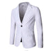 Two-piece Suit Business Professional Formal Wear Korean Slim Fit White Men Clothing Zimivas