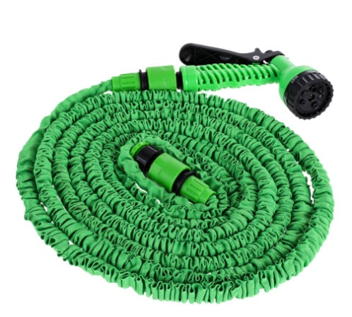 Latex Natural Telescopic Water Hose High Pressure Car Wash Water Gun Watering Flower Watering Vegetable Hose Summer Green 200FT Home, Garden & Furniture Zimivas