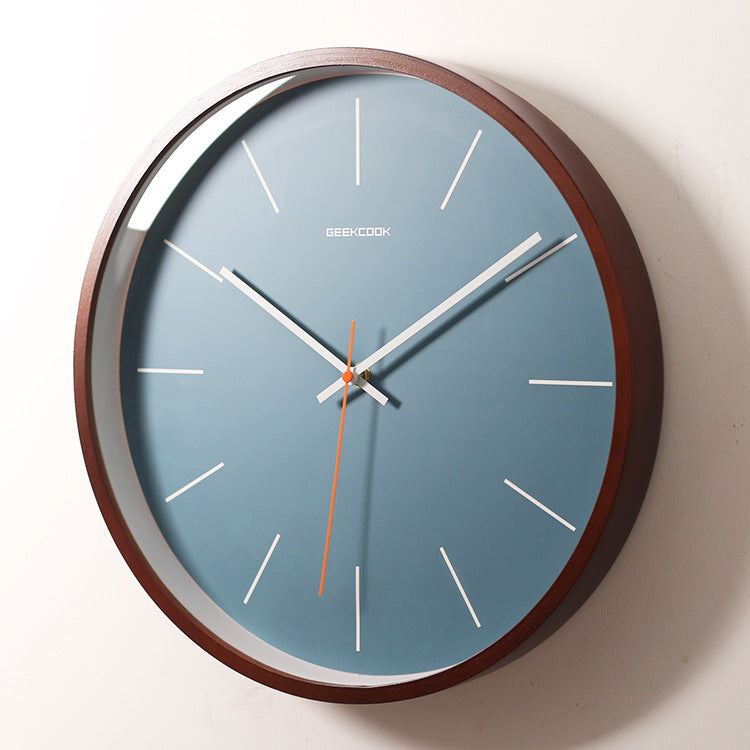 minimalist silent wall clock Red 0 null