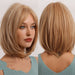 Gloden Mixed Color BoBo Wig New Synthetic Women's Wig 0 null