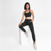 Simple Straight Sports And Leisure Elastic Ankle-tied Cropped Pants 0 Zimivas