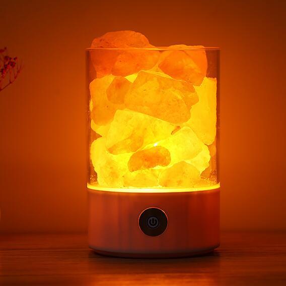 USB Crystal Light Himalayan Salt LED Lamp 0 null