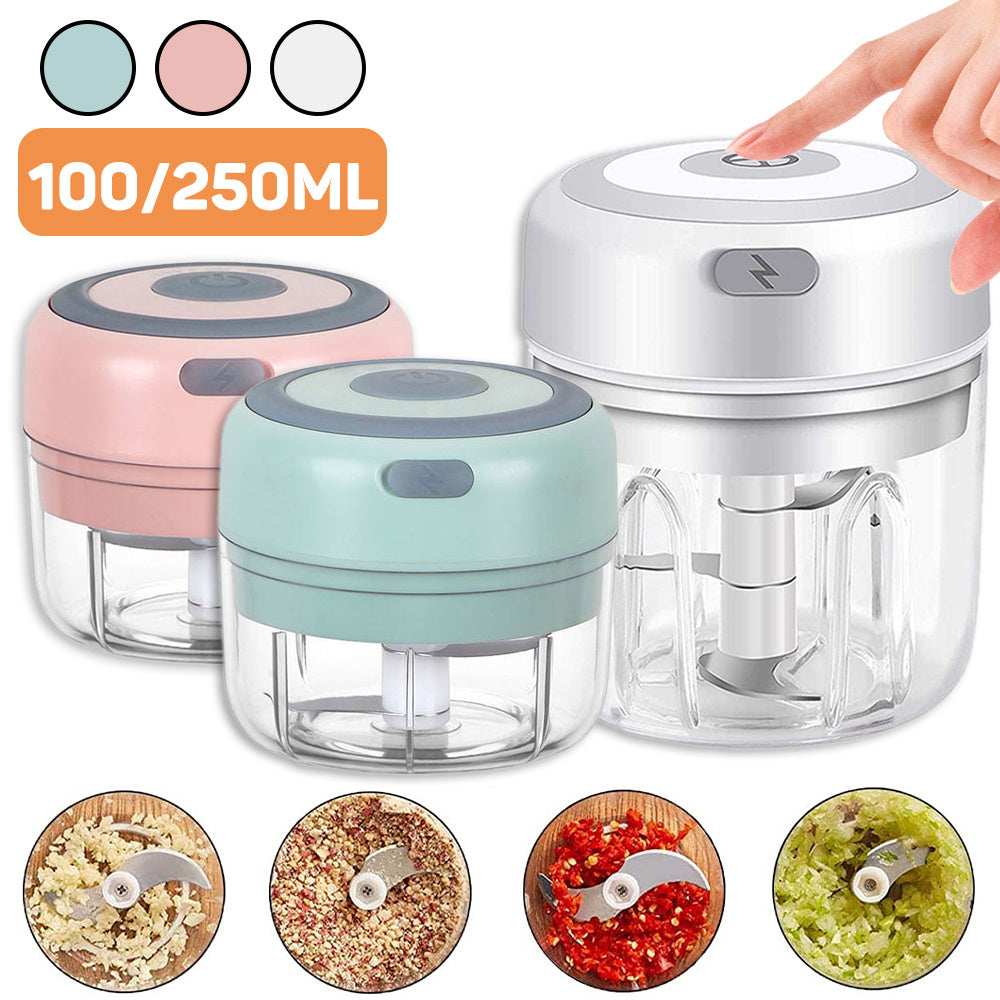 Mini Electric Garlic Chopper USB Charging Ginger Masher Machine Sturdy Durable Chili Vegetable Crusher Kitchen Tool kitchen appliance Zimivas