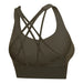 New cross back padded sports bra 0 Zimivas