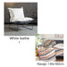 Single Person Minimalist Luxury Iron Sofa Chair Leisure White leather suit A Steel pipe payment 0 Zimivas