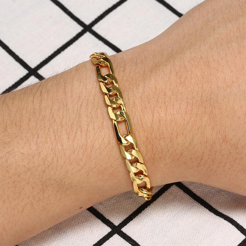 Sideways Real Gold Plating 18K Gold Plating Bracelet Jewelry Zimivas