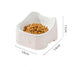 Ceramic bowl for pets White One size pet supplies Zimivas