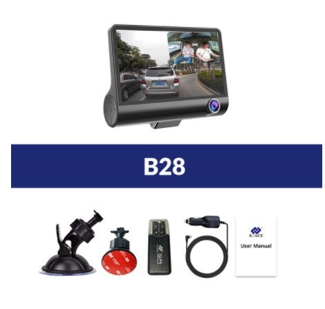 1080P High-definition Three-record Driving Recorder B28 automobiles Zimivas