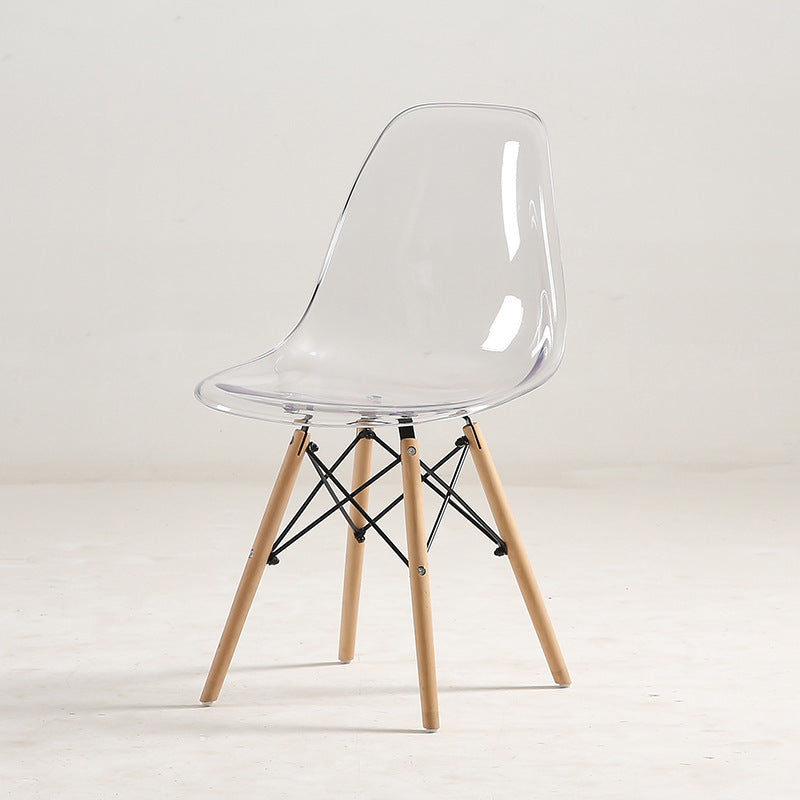 Simple Transparent Plastic Chair Meal Simple And Creative Transparent white 0 null