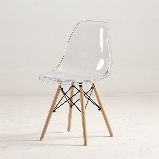 Simple Transparent Plastic Chair Meal Simple And Creative Transparent white 0 null