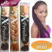 New African Chemical Fiber XpressionBraid Hair, European and American Natural Wig Black Braid Mixed Color BROWN 0 null