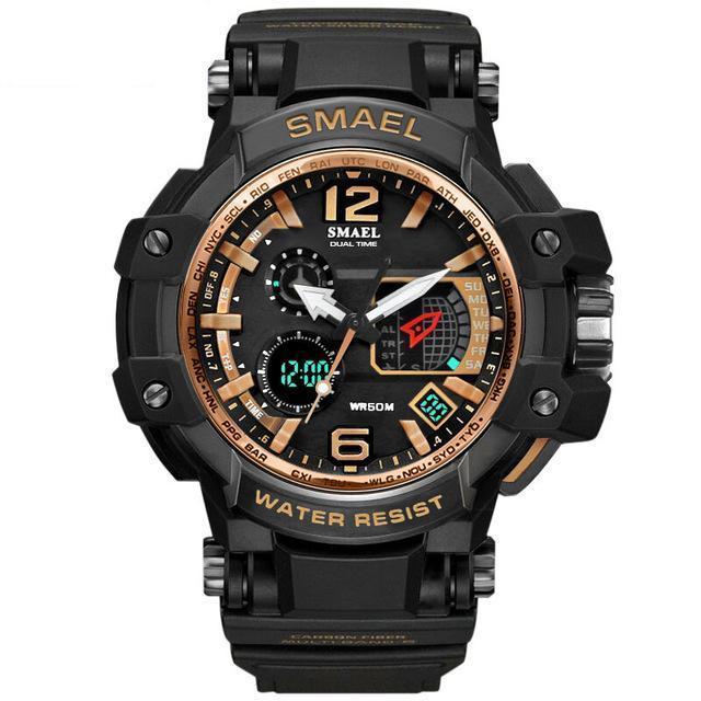 Luxury Tactical Watch Black Gold 0 Zimivas