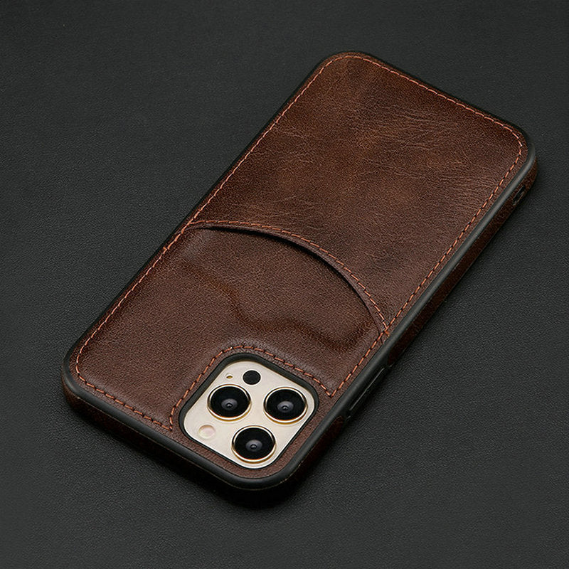 PU Mobile Phone Protective Leather Business Mobile Phone Case Deep coffee 0 null