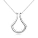 Sterling Silver Ring Holder Necklace Pendant Jewelry for Women silver Cable Chain 5 null