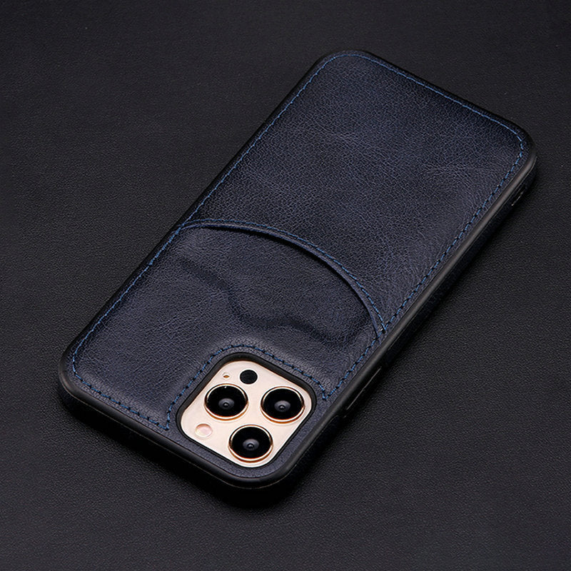 PU Mobile Phone Protective Leather Business Mobile Phone Case Dark Blue 0 null