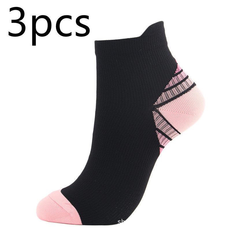 Ankle Guard Compression Zimivas Men's and Women's Socks 3pcs Pink fashion accessories Zimivas