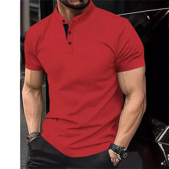 Summer New AliExpress Amazon Polo Shirt Zipper Pocket Men's Sports Polo Shirt Factory Wholesale 0 null