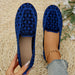 Round Toe Flat Shoes Fashion Casual Hollow Breathable Knitted Shoes Loafers For Women women shoes Zimivas