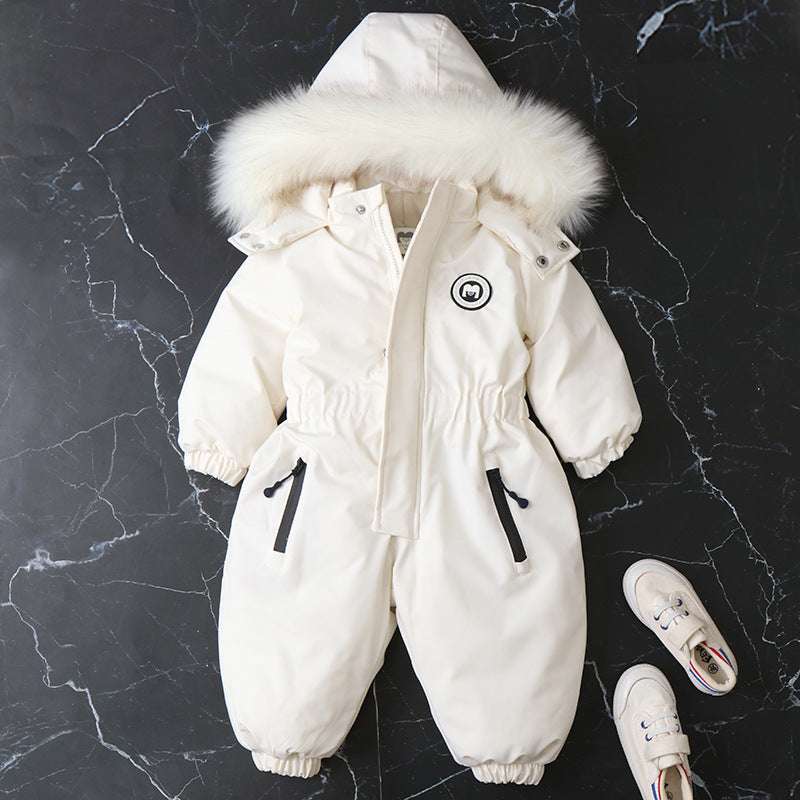 Fashion Winter New Children's Jumpsuit White kids & baby Zimivas