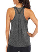 Women's loose racer mesh halter sports vest Grey Women Clothing Zimivas