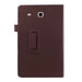 Samsung T560 flat leather protective case Brown Computer & office Zimivas