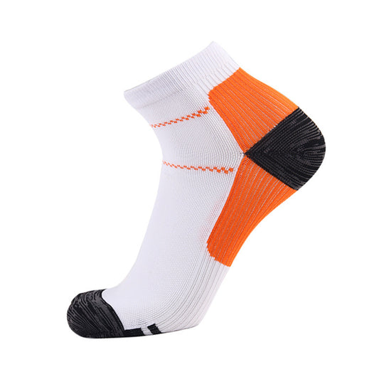 Ankle Guard Compression Zimivas Men's and Women's Socks White plus orange fashion accessories Zimivas