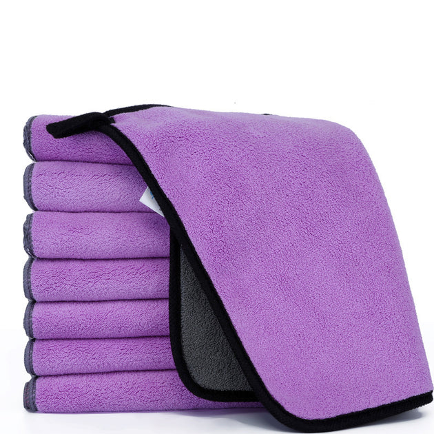 Pet Absorbent Towel Multi-size High Quality Pet Bath Towel Purple pet supplies Zimivas