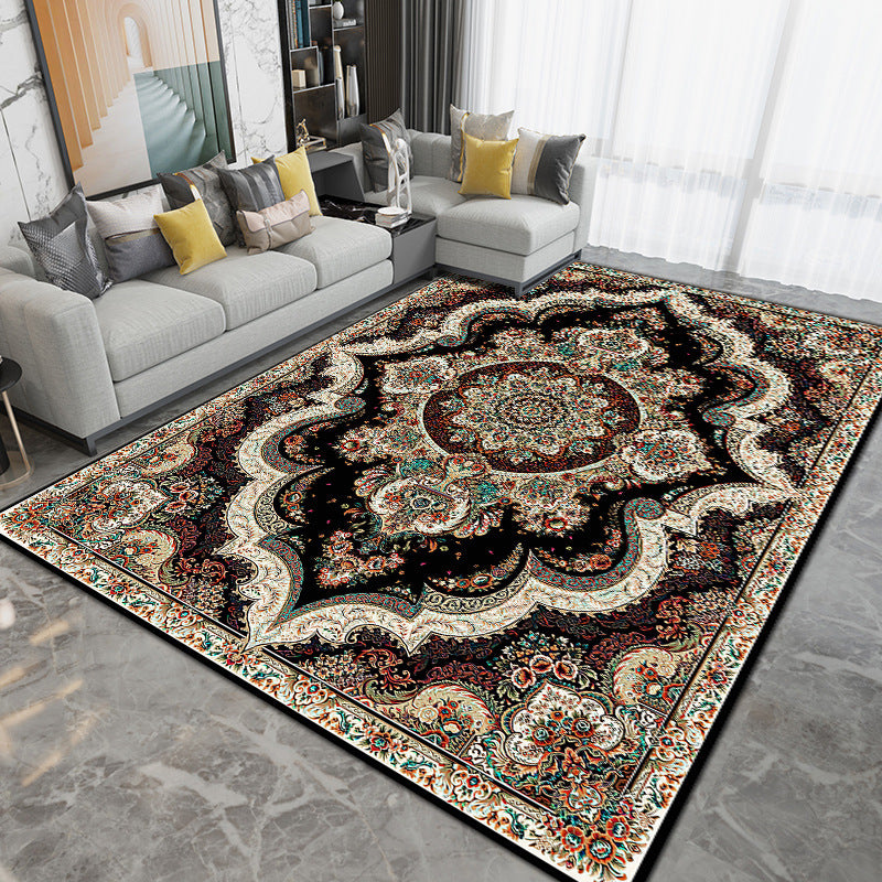 European Style Retro Print Living Room Bedroom Rug 0 null