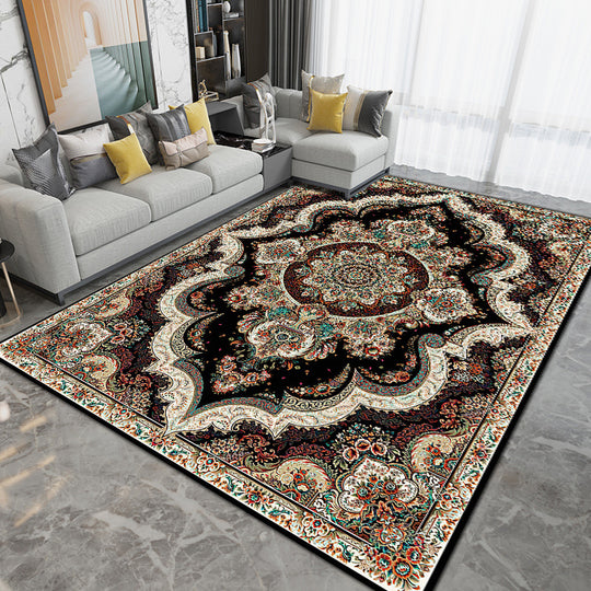 European Style Retro Print Living Room Bedroom Rug 6color 0 null