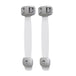 Home Baby Safety Protection Lock Anti-Clip Hand Door Closet Cabinet Locks Fo Fridge Cabinet Drawer Box Safe Lock For Kids No Tools Or Drilling Child Safety Cabinet Proofing Cabinet Drawer Door Latches Gray 2Pcs 5 null