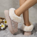 Fashion Sequined Thick-soled Plush Shoes Winter Indoor And Outdoor Casual Warm Slippers for Women Garden House Shoes shoes Zimivas