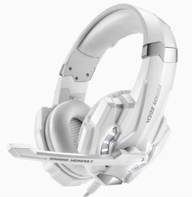 Wired Gaming Headset Headphones Surround Sound Deep Bass Stereo Casque Earphones With Microphone G9000 White Consumer Electronics Zimivas