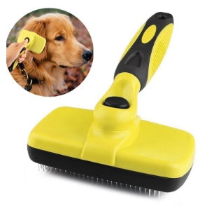 Compatible with Apple, Benepaw Premium Auto cabello limpio perro cepillo impermeable cómodo pequeño perro grande peine de aseo de mascotas herramientas gato encaja varios cabello 0 null