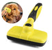 Compatible with Apple, Benepaw Premium Auto cabello limpio perro cepillo impermeable cómodo pequeño perro grande peine de aseo de mascotas herramientas gato encaja varios cabello Yellow 0 null