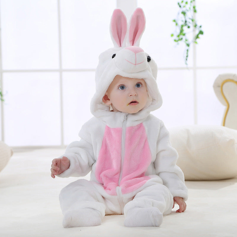 Baby Rompers Winter Autumn Clothes White Rabbit 0 Zimivas