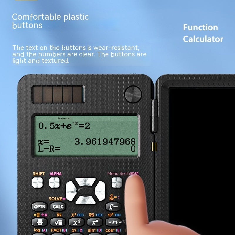 2 In 1 Foldable Scientific Calculators Handwriting Tablet Learning Function Calculator Foldable Desk Scientific Calculators Computer & office Zimivas