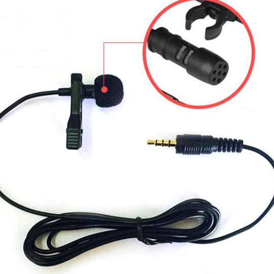 Portable clip Condenser Microphone Mobile Phone Universal 3.5MM 0 null