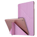 Compatible with Apple, Applicable to new ipadPro11 silk holster ultra-thin protective shell 9.7 dormant deformation leather case Pink 0 Zimivas