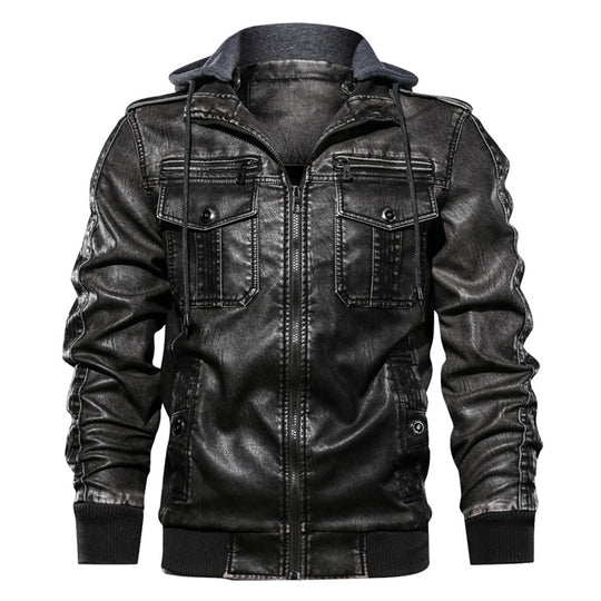 Men's Amazon JOOM Men's Pu Leather Jacket Jacket Plus Size Black 0 null