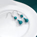 Turquoise Earrings for Women Sterling Silver Hooks Dangle Drop Earrings for Girls Gifts 5 null